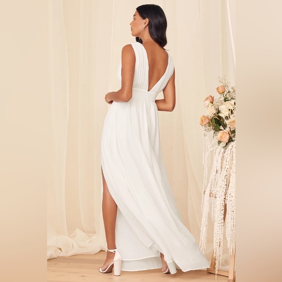 Lulus - Heavenly Hues White Maxi Dress (S/L) - Picture 4 of 7